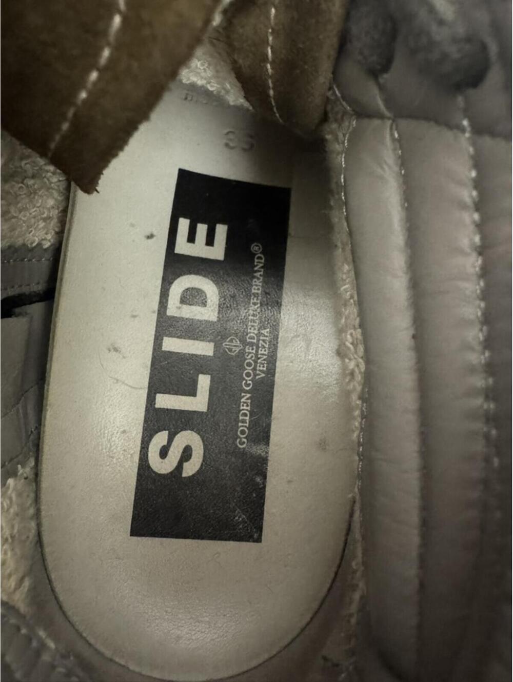 Golden Goose High-Top Slide Sneakers with White Star Detail - Women's Size 36 - Picture 6 of 7